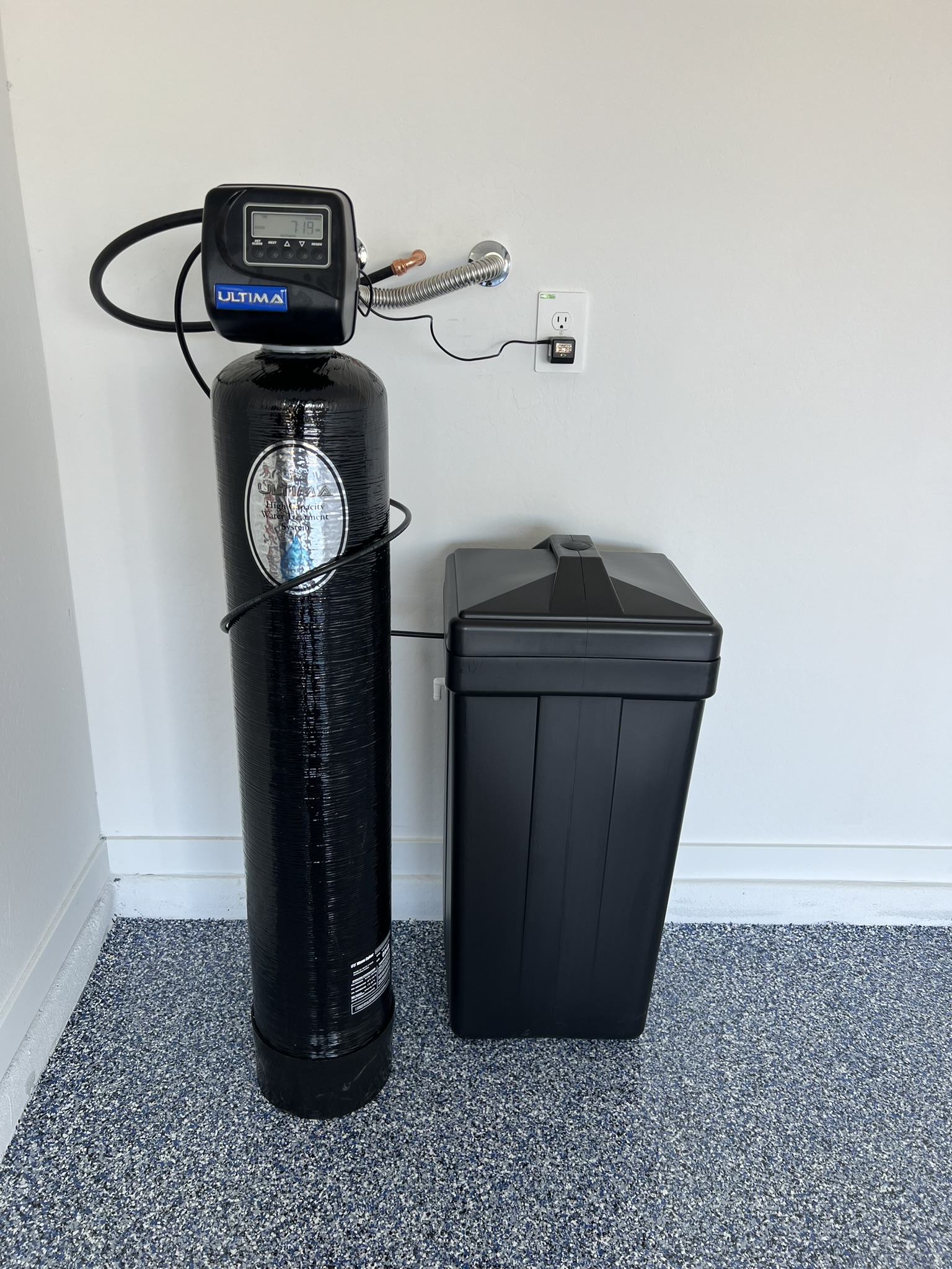 Ultima whole-home water softener installation